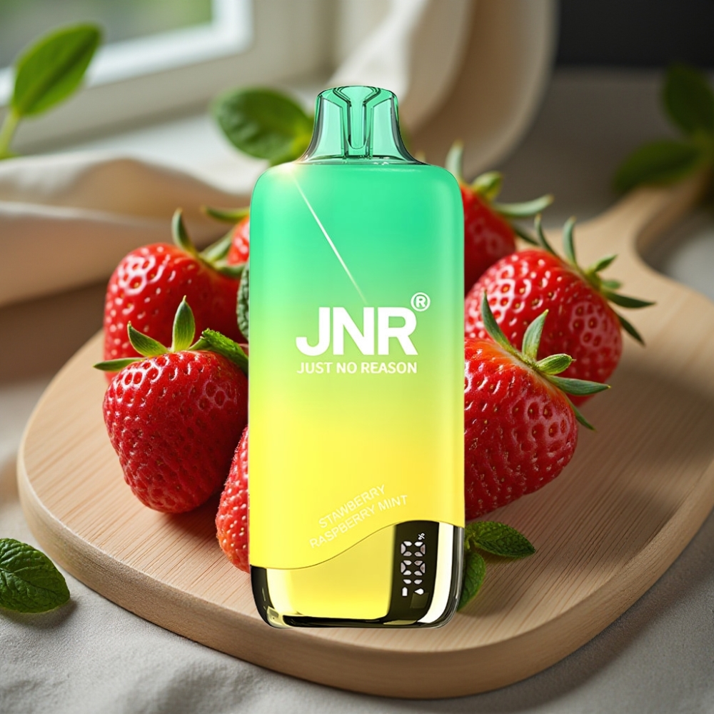 JNR Rainbow 10500 Puffs Disposable Vape Aardbei Framboos Munt 600mAh 18ml USB-C