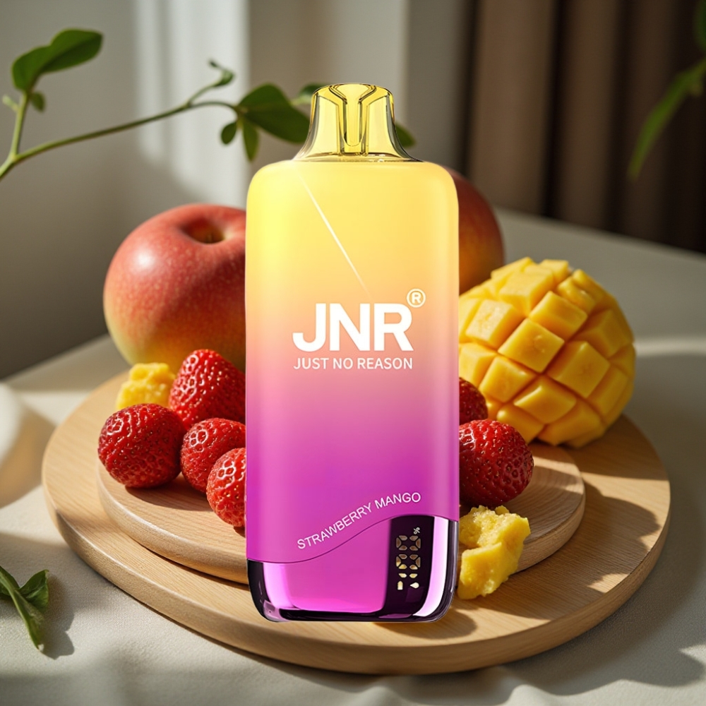 JNR Rainbow 10500 Puffs Disposable Vape Aardbei Mango 600mAh 18ml USB-C 0/2/5% Nic
