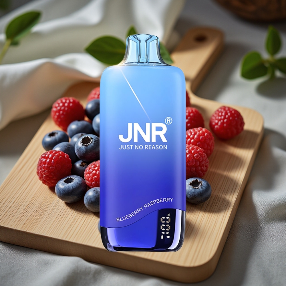 JNR Rainbow 10500 Puffs Wegwerp Vape Blauwe Bes Framboos 600mAh 18ml USB-C Mesh 0.8ohm