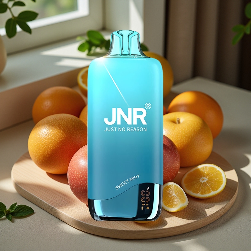 JNR Rainbow 10500 Puffs Wegwerp Vape Zoete Munt 600mAh 18ml USB-C Mesh Coil