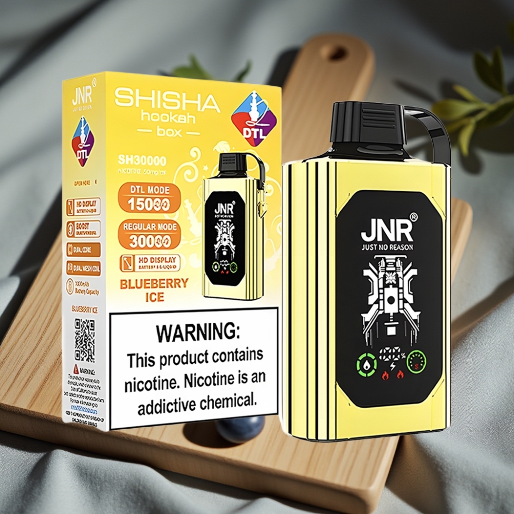 JNR Shisha Hookah Box 20500 Puffs Disposable Vape Bosbes IJs HD Display 1000mAh 25ml Dual Mesh Coil Type-C 0%2%5%