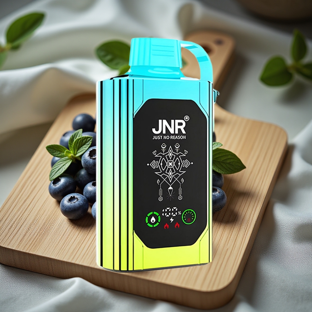 JNR Shisha Hookah Box 20500 Puffs Disposable Vape Bosbes Munt HD Display Dual Mesh Coil Type-C