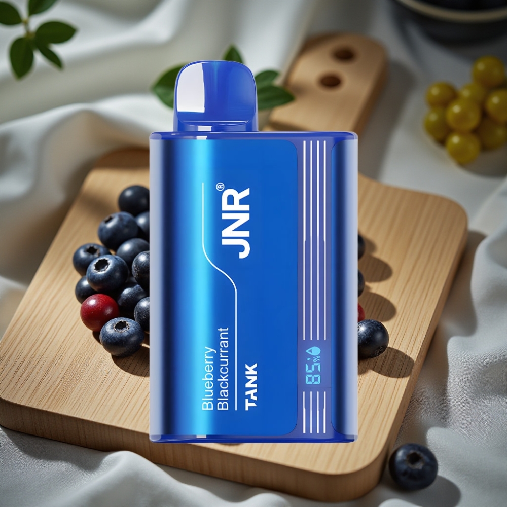 JNR Tank 10000 Puffs Wegwerp Vape Blauwe Bes Zwarte Bes Aanpasbare Luchtstroom Digitaal Display Dual Mesh Coil