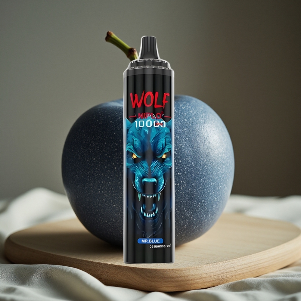JNR Wolf Niplo 10000 Puffs Disposable Vape Meneer Blauw Mesh Coil 1.0 Ohm 20ml Type-C