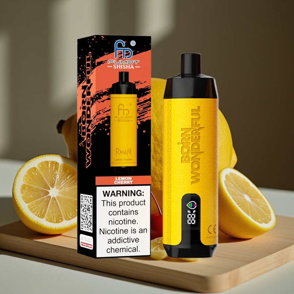 RandM Fumot Shisha 10000 Puffs Disposable Vape Citroen Kers 18ml 850mAh Type-C