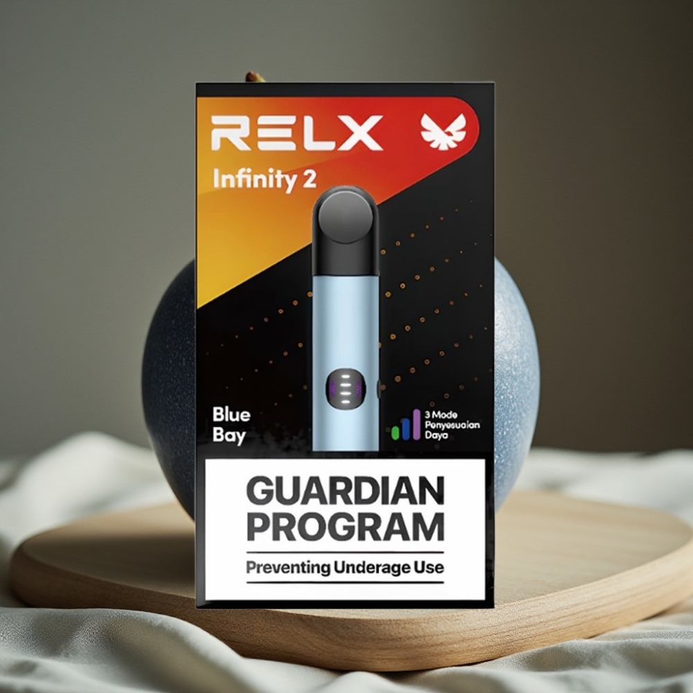 RELX Infinity 2 650 Puffs 1.9 ml 440mAh USB-C 3 Vermogensstanden Blauw