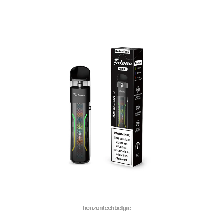 Horizontech Vape Kit - HorizonTech Talons pod-systeem 2684P20 klassiek zwart