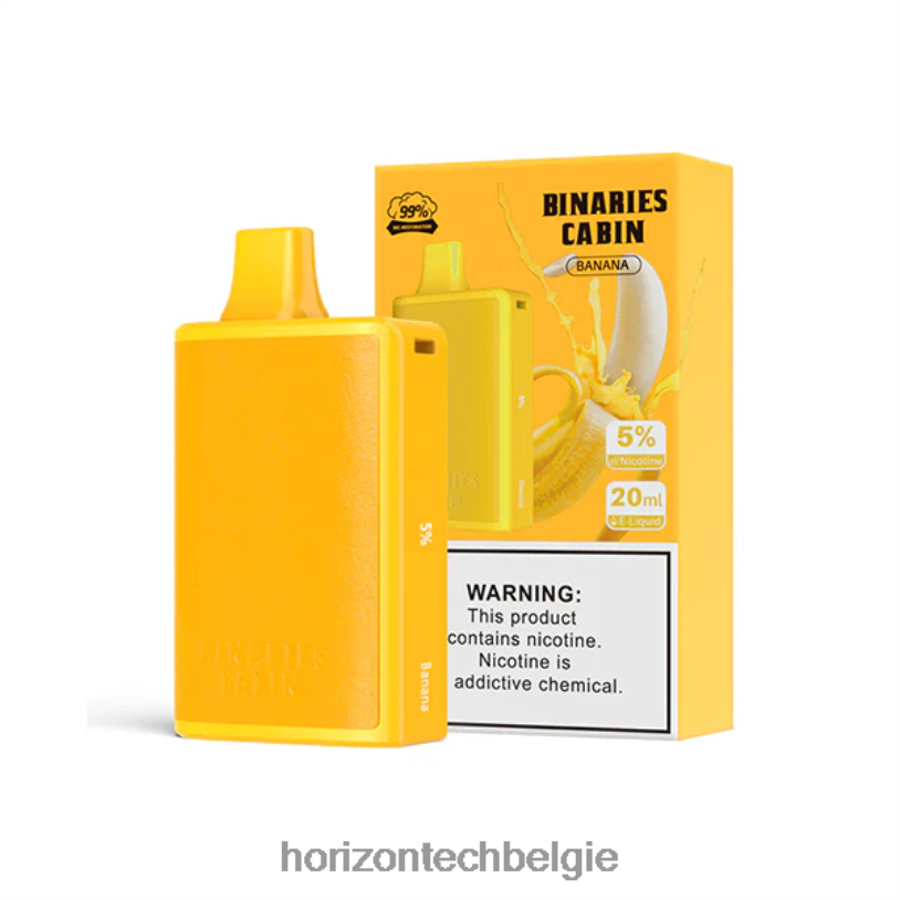 Horizontech Brussel - HorizonTech Binaries Cabin wegwerp 20 ml 2684P2 banaan
