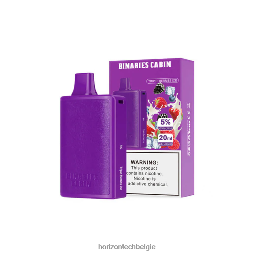 Horizontech Disposable Vape - HorizonTech Binaries Cabin wegwerp 20 ml 2684P84 tripelbessenijs