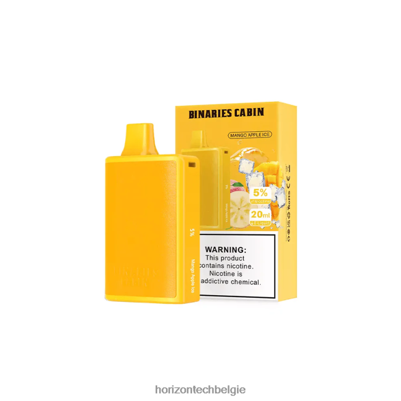 Horizontech Vape België - HorizonTech Binaries Cabin wegwerp 20 ml 2684P83 mango-appelijs