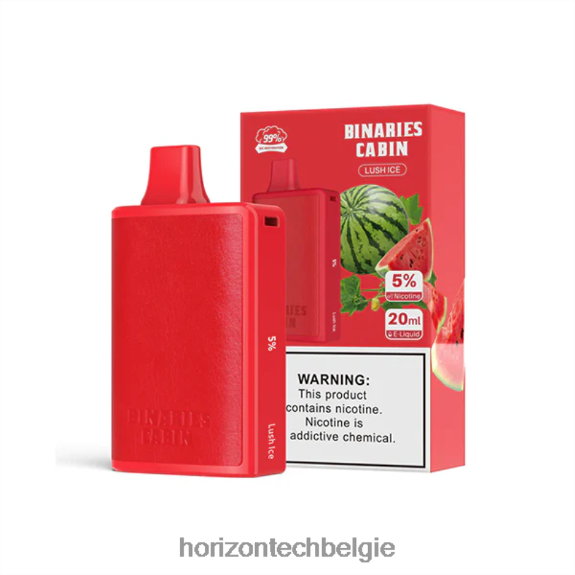 Horizontech Vape - HorizonTech Binaries Cabin wegwerp 20 ml 2684P59 weelderig ijs