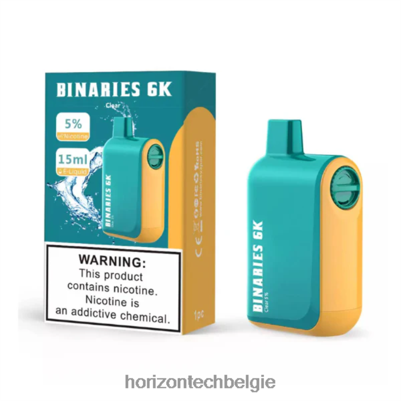 Horizon Tech Vape Coils - HorizonTech Binaries Cabin wegwerp 15 ml 2684P47 duidelijk