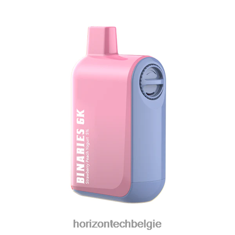 Horizontech Vape België - HorizonTech Binaries Cabin wegwerp 15 ml 2684P43 Aardbei Perzik Yoghurt