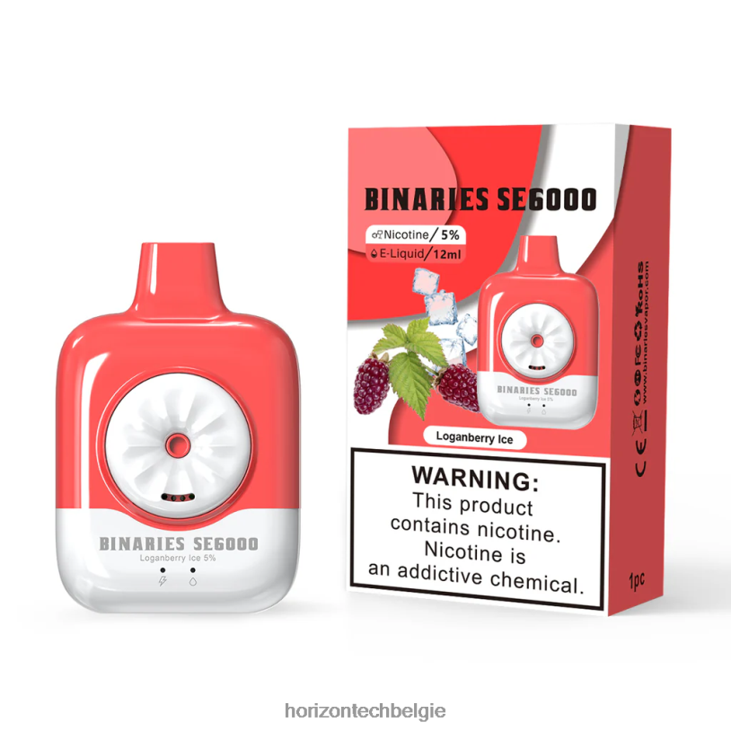 Horizon Tech Vape - HorizonTech Binaries Cabin wegwerp se 12ml 2684P155 loganbessen ijs