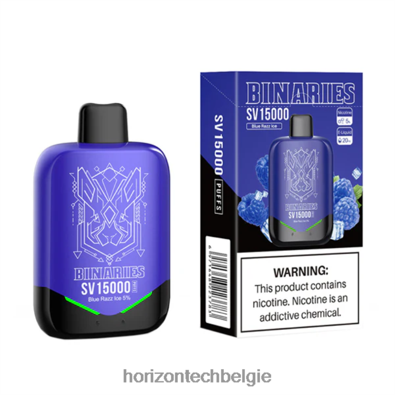 Horizon Tech Vape Coils - HorizonTech Binaries Cabin wegwerp sv 2684P87 blauw razz-ijs