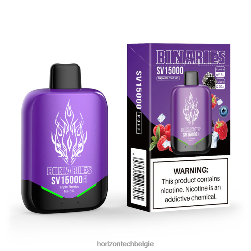 Horizontech Disposable Vape - HorizonTech Binaries Cabin wegwerp sv 2684P94 drievoudig bessenijs