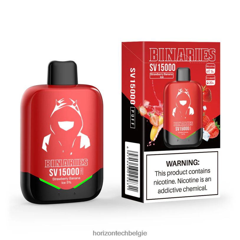 Horizontech Vape België - HorizonTech Binaries Cabin wegwerp sv 2684P93 aardbei-bananenijs